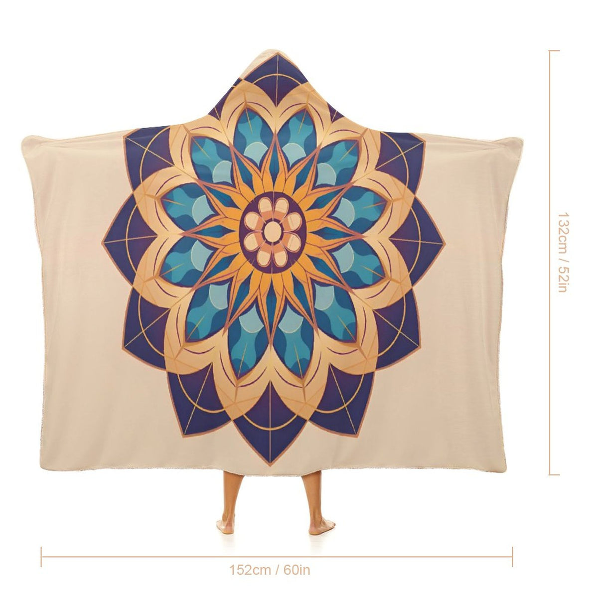 Lotus Hooded Blanket