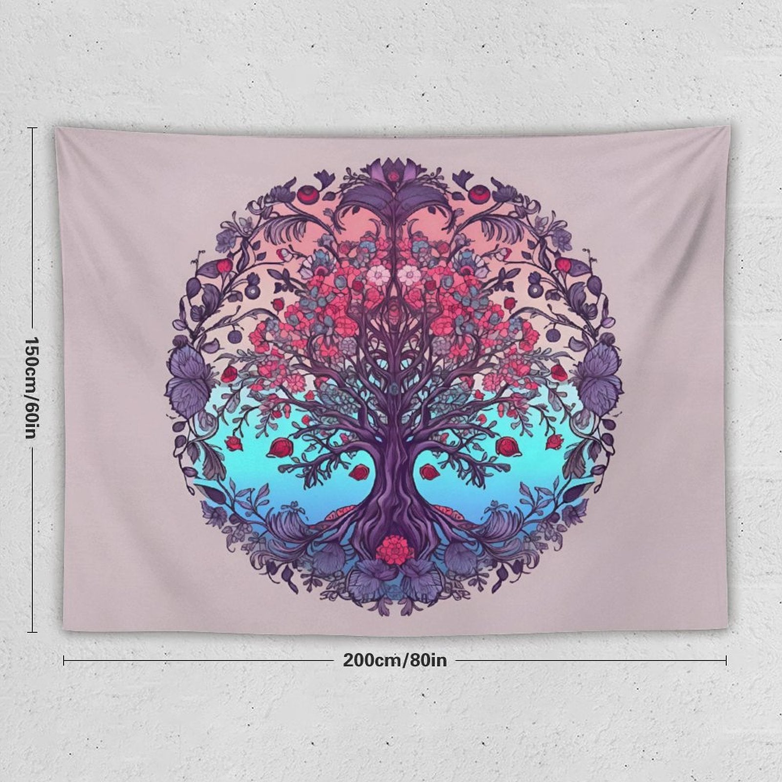 Tapiz de pared de árbol
