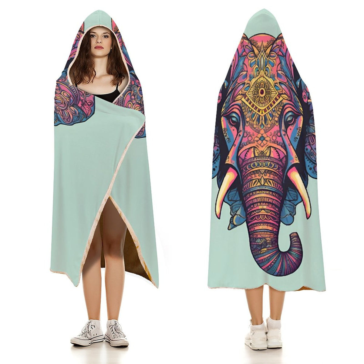 Elephant Hooded Blanket