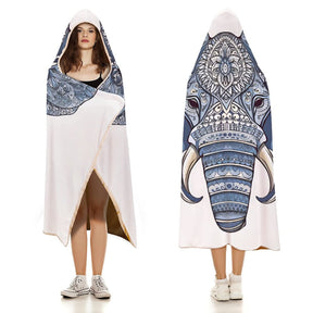 Elephant Hooded Blanket