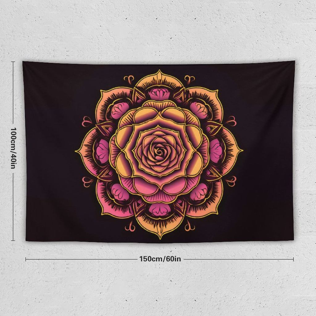 Tapiz de pared de rosas