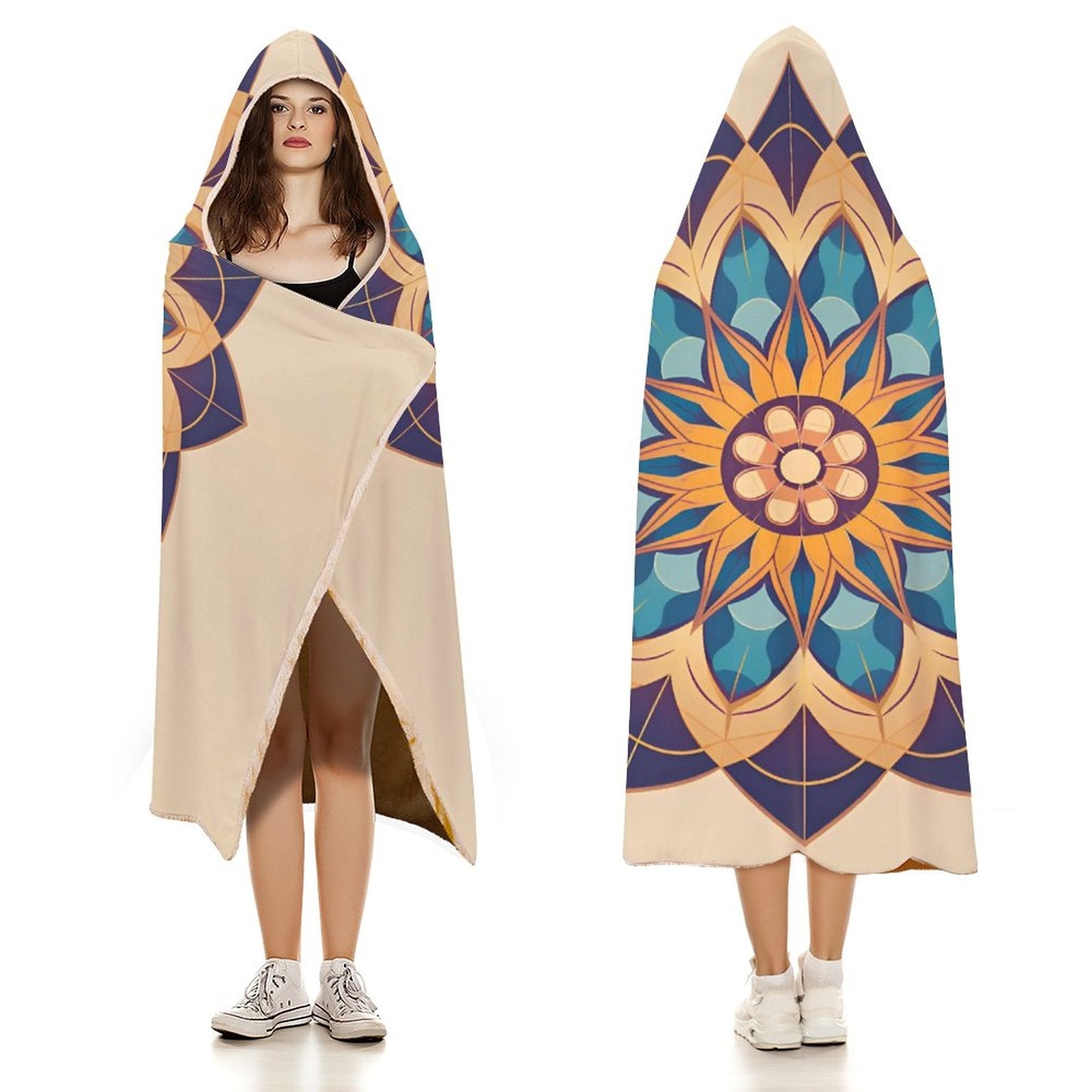 Lotus Hooded Blanket