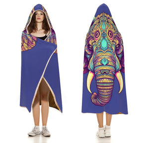 Elephant Hooded Blanket