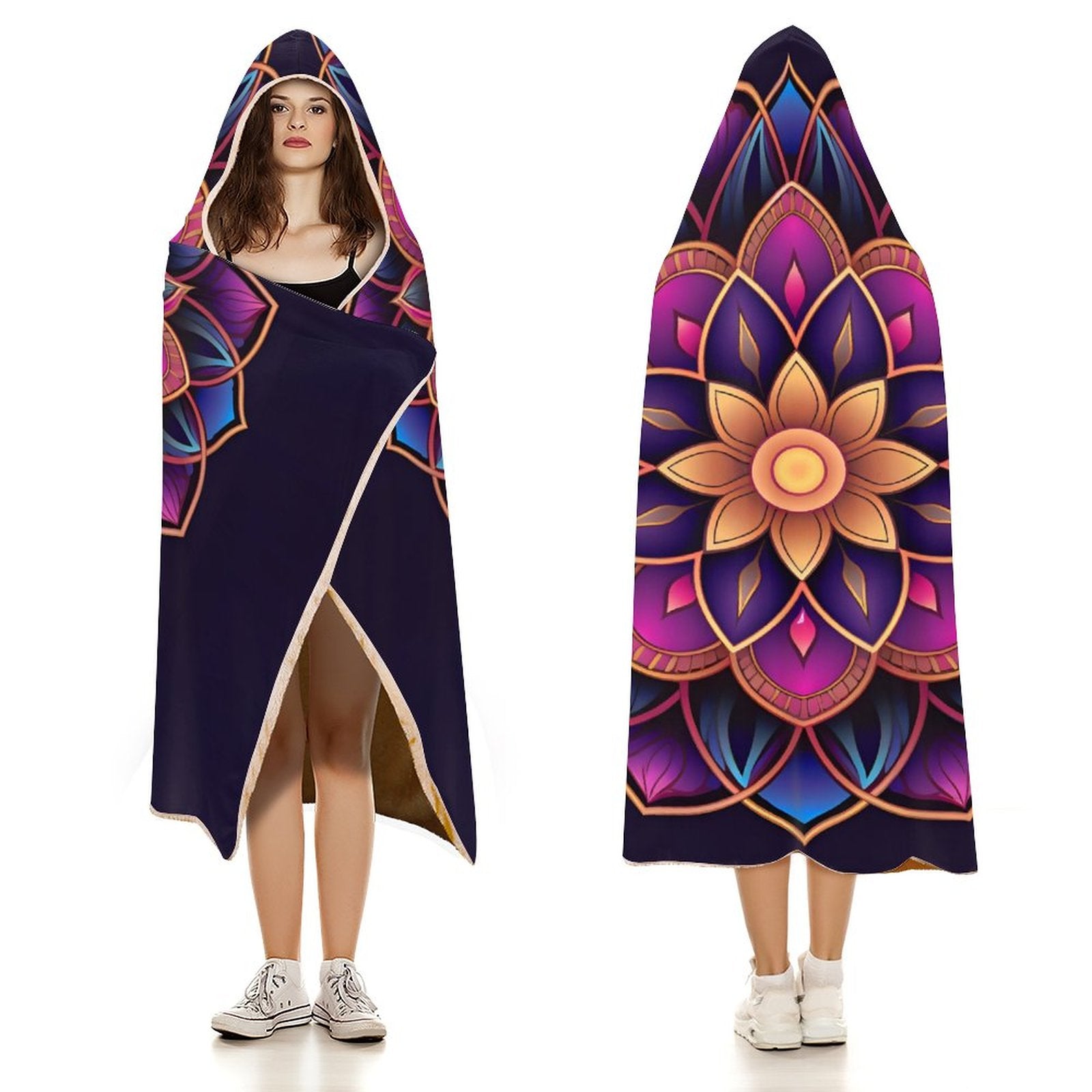 Manta con capucha Lotus