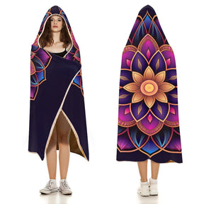 Lotus Hooded Blanket