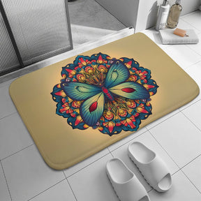 Butterfly Coral Velvet Rug