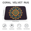 Flower Coral Velvet Rug