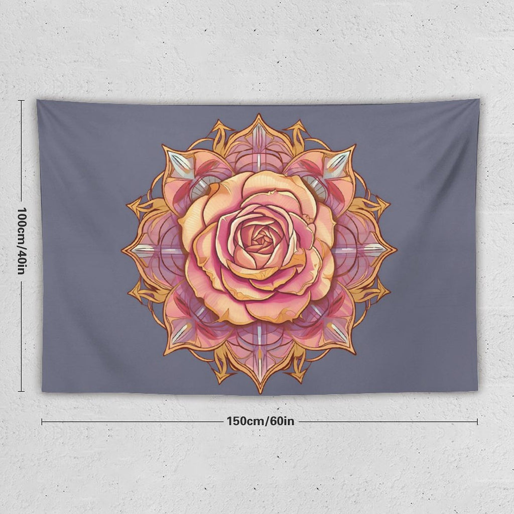 Tapiz de pared de rosas