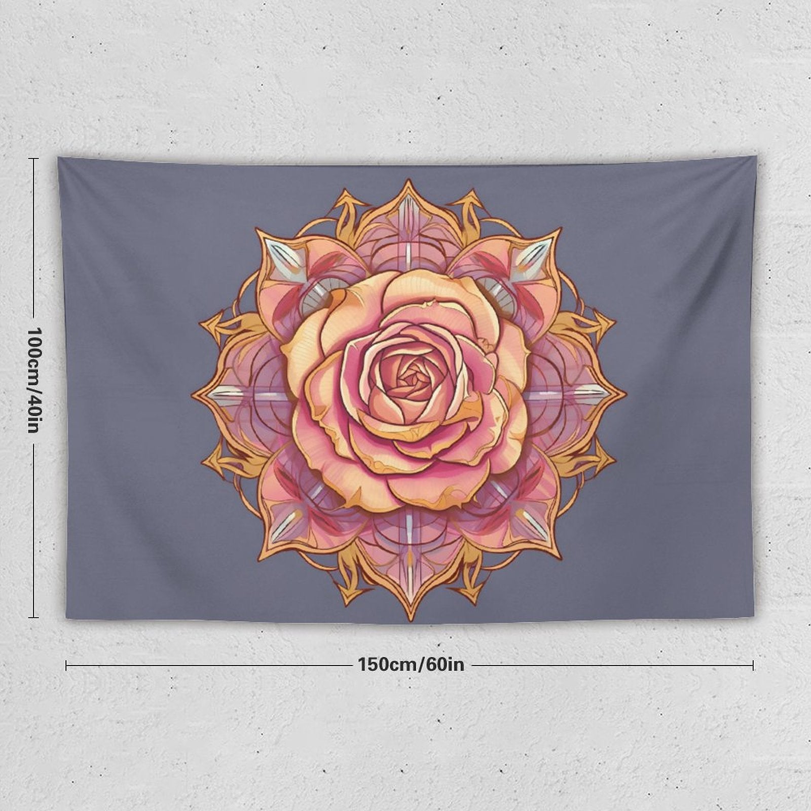 Tapiz de pared de rosas