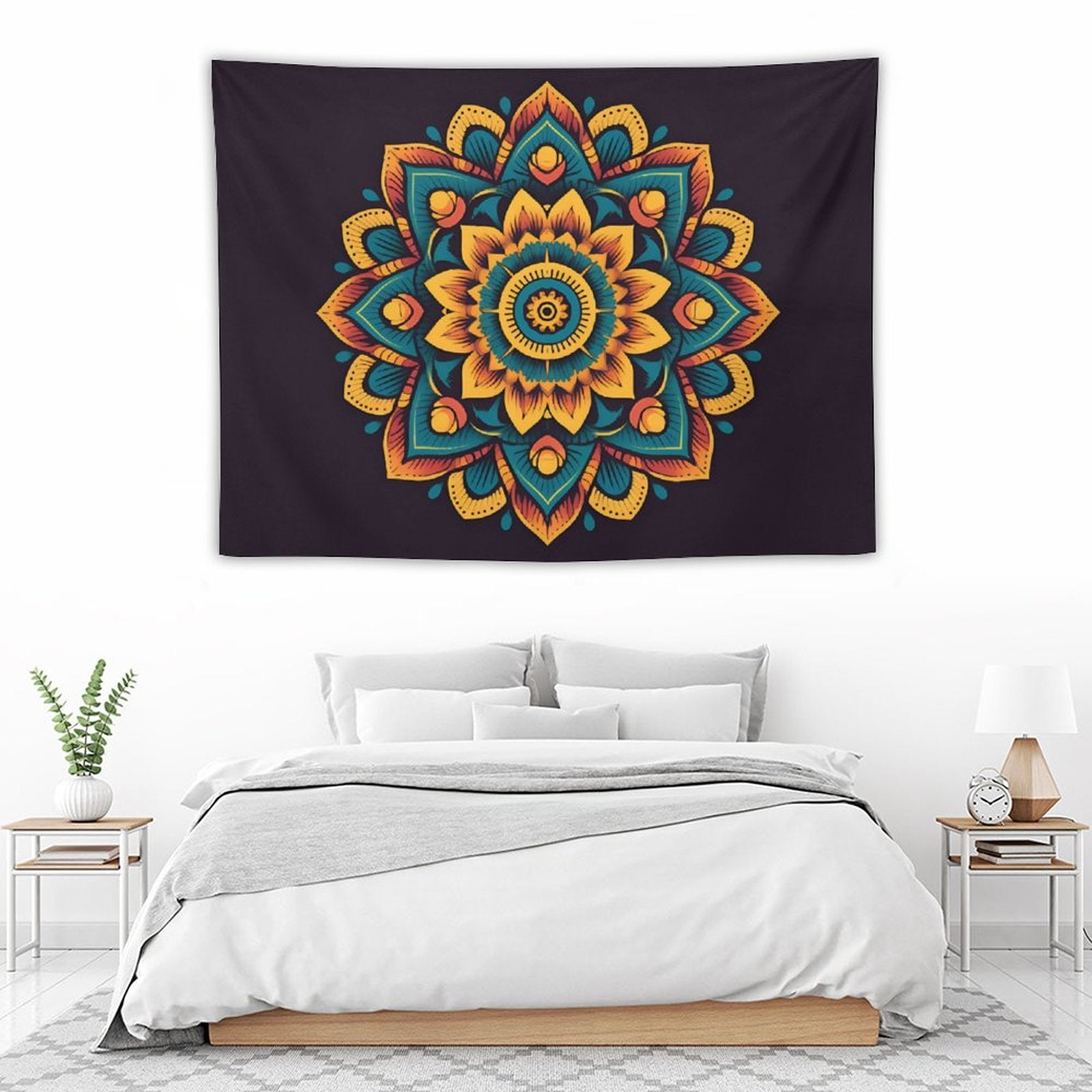 Tapiz de pared de flores