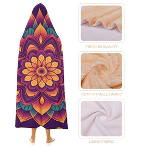 Lotus Hooded Blanket