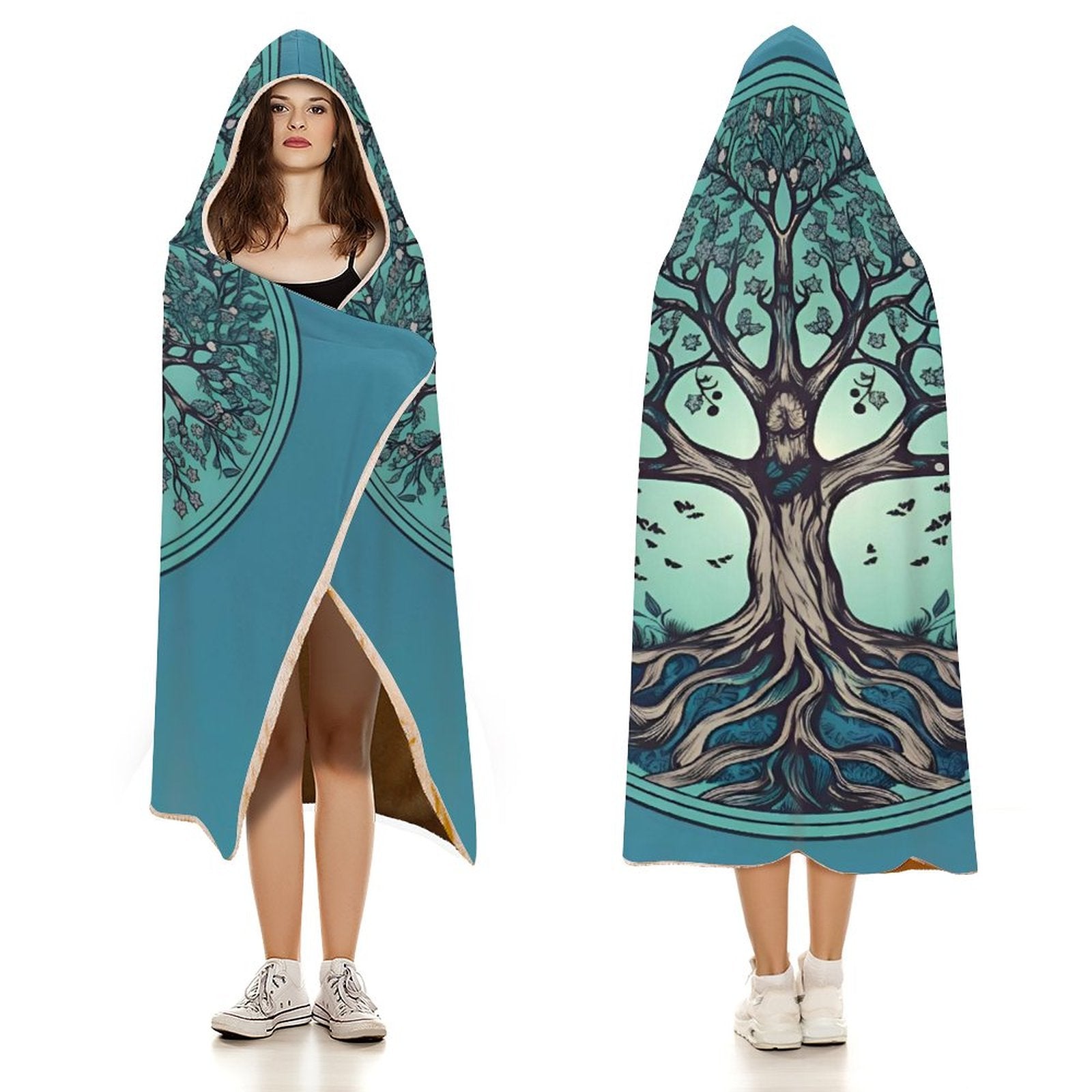 Tree Hooded Blanket