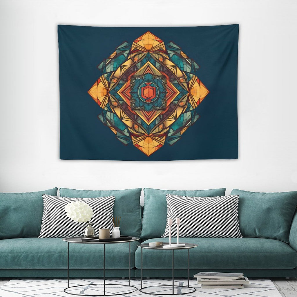 Tapiz geométrico de pared