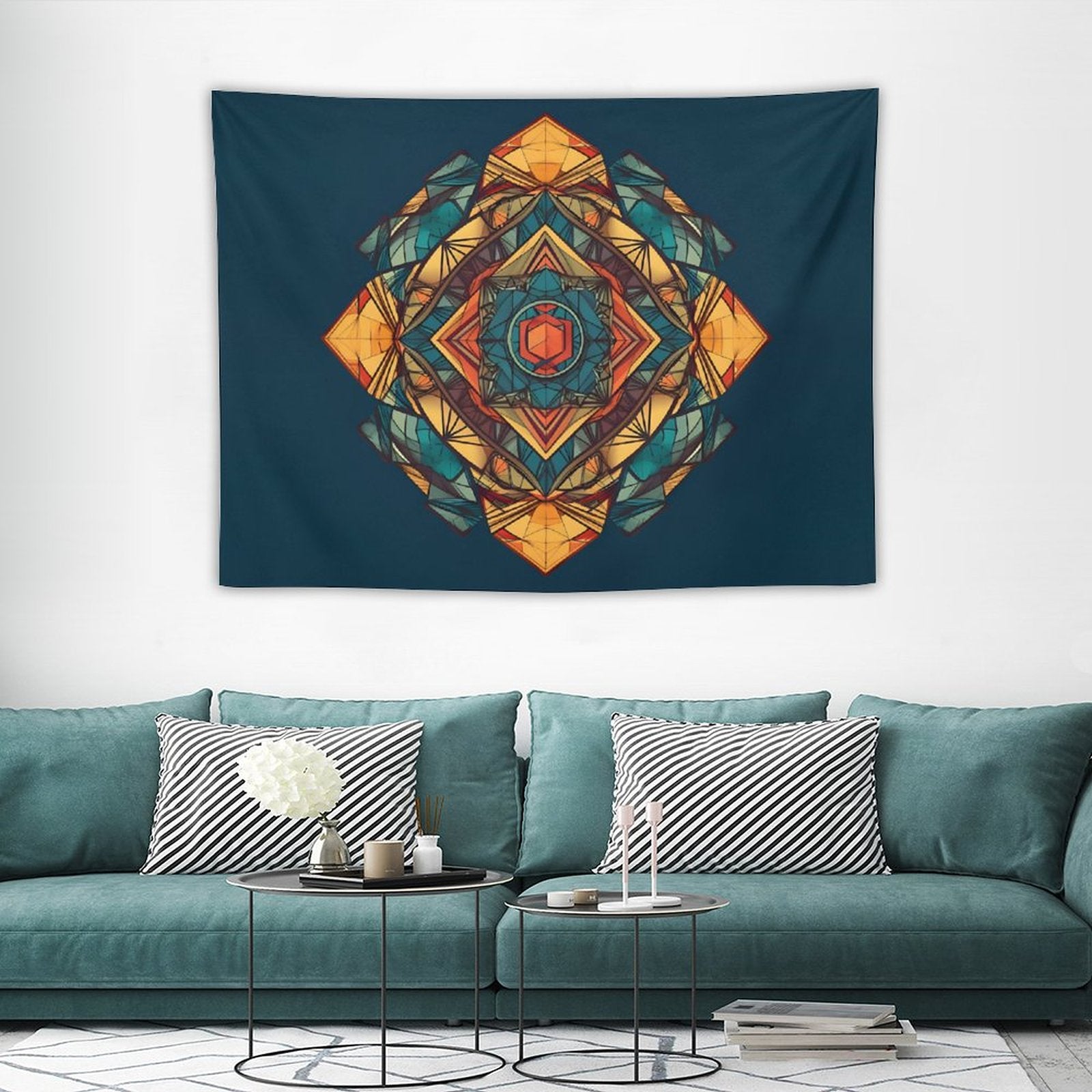 Tapiz geométrico de pared