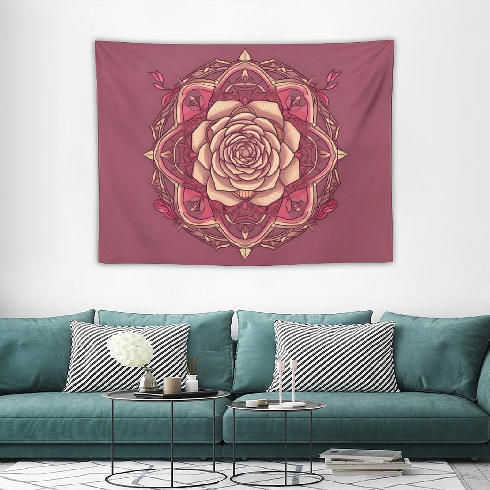Tapiz de pared de rosas