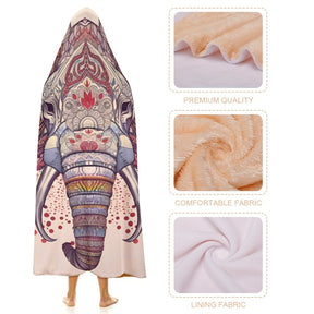 Elephant Hooded Blanket