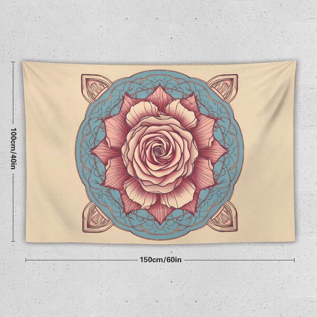 Tapiz de pared de rosas
