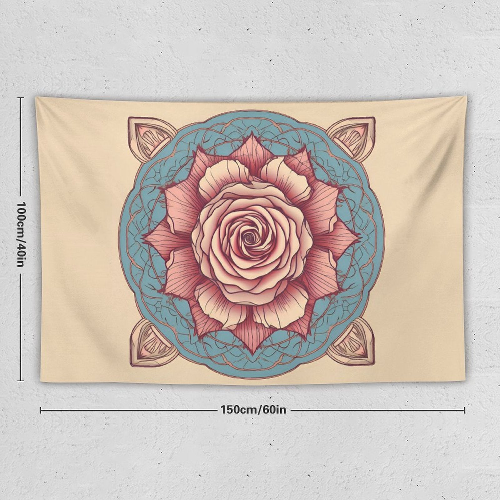 Tapiz de pared de rosas