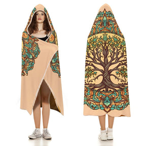 Tree Hooded Blanket