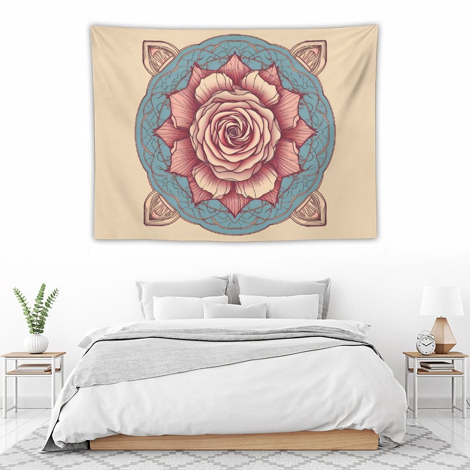 Tapiz de pared de rosas