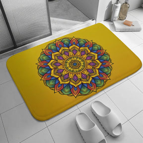 Sunflower Coral Velvet Rug