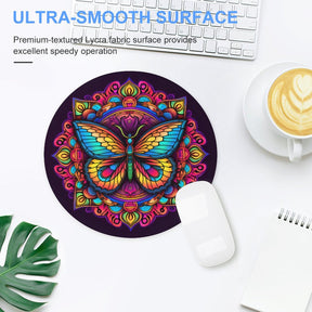 Butterfly Round Mouse Pad