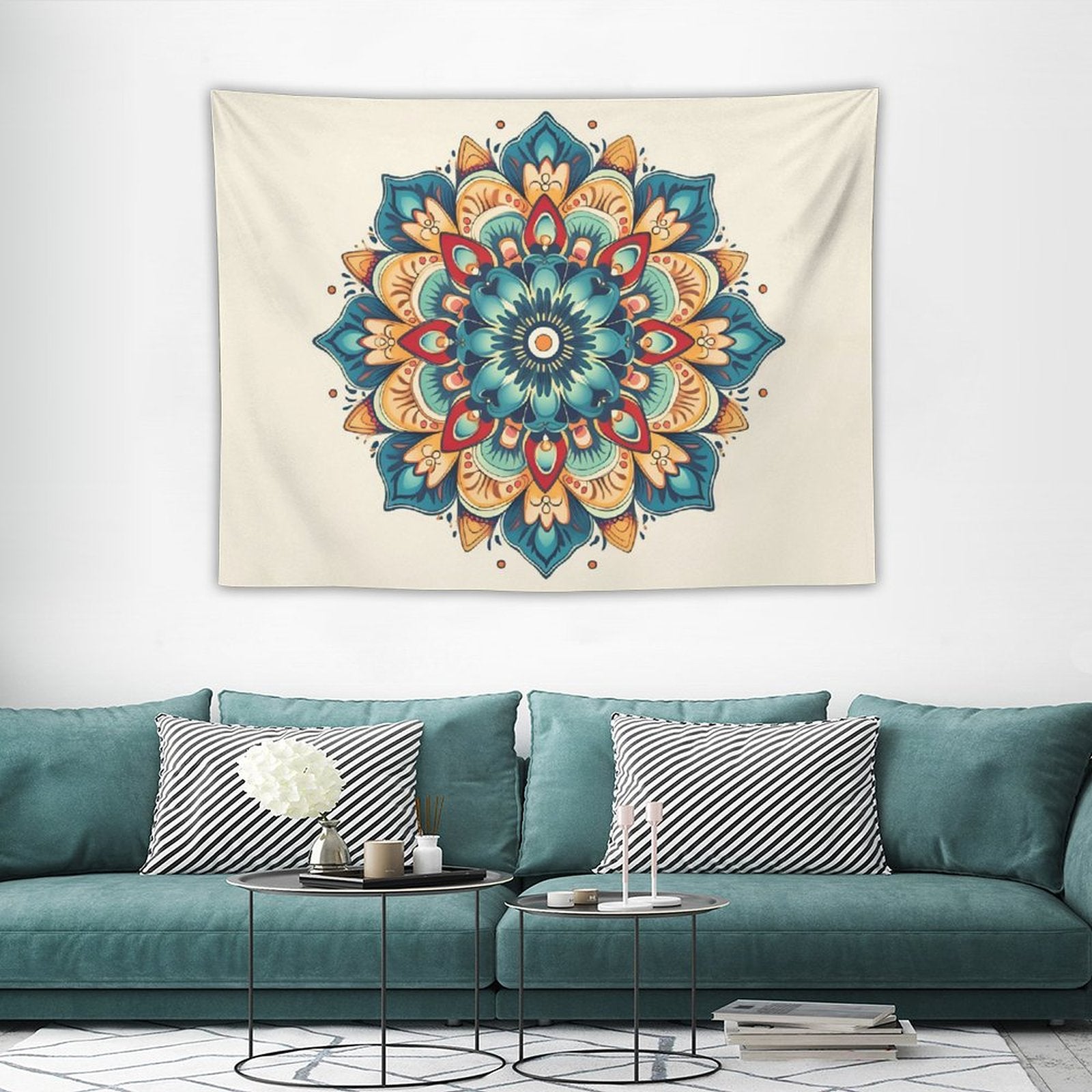 Tapiz de pared de flores