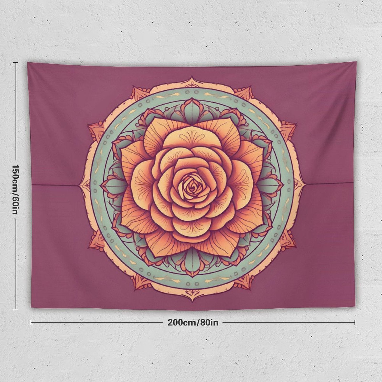 Tapiz de pared de rosas