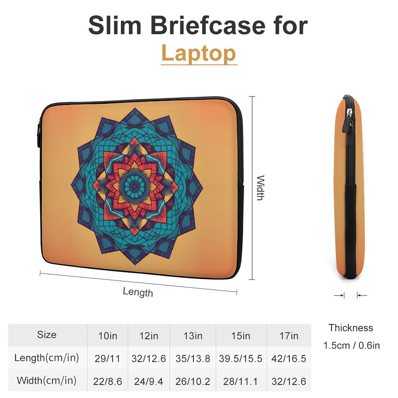 Funda geométrica para portátil