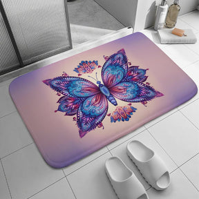 Butterfly Coral Velvet Rug