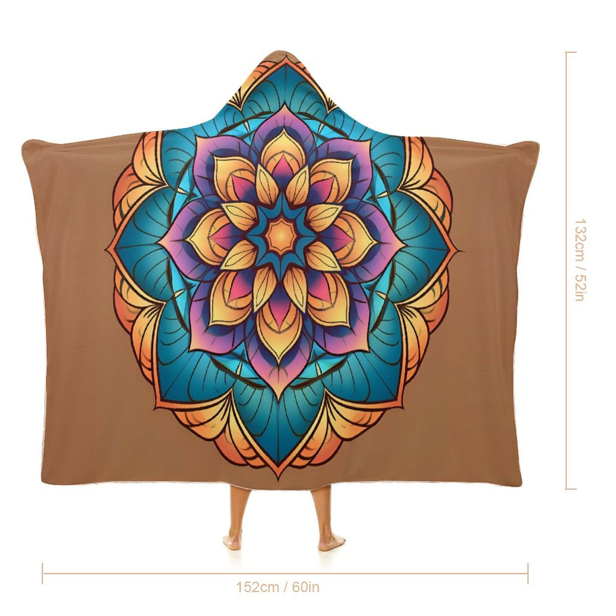 Lotus Hooded Blanket