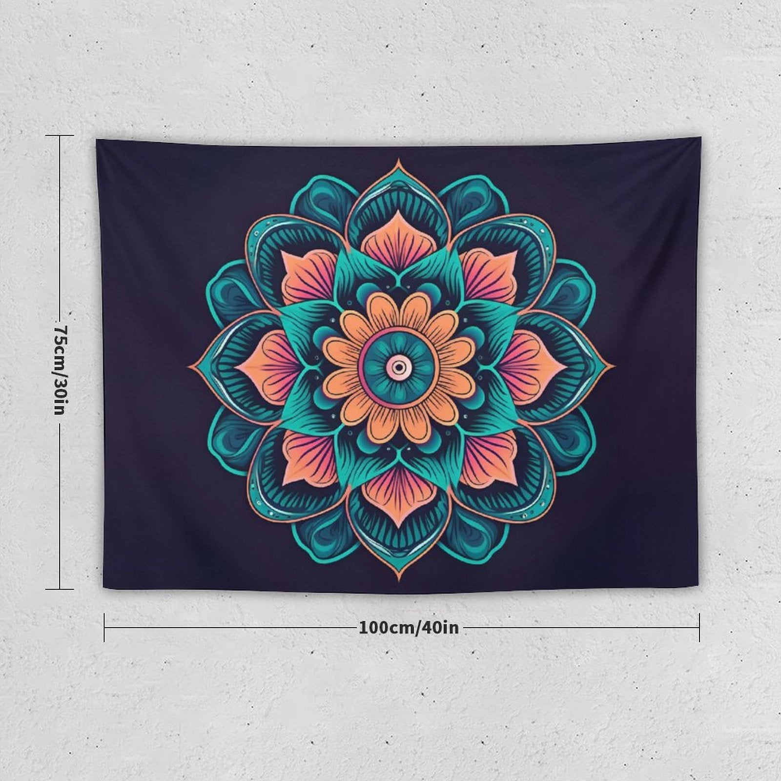 Tapiz de pared de flores