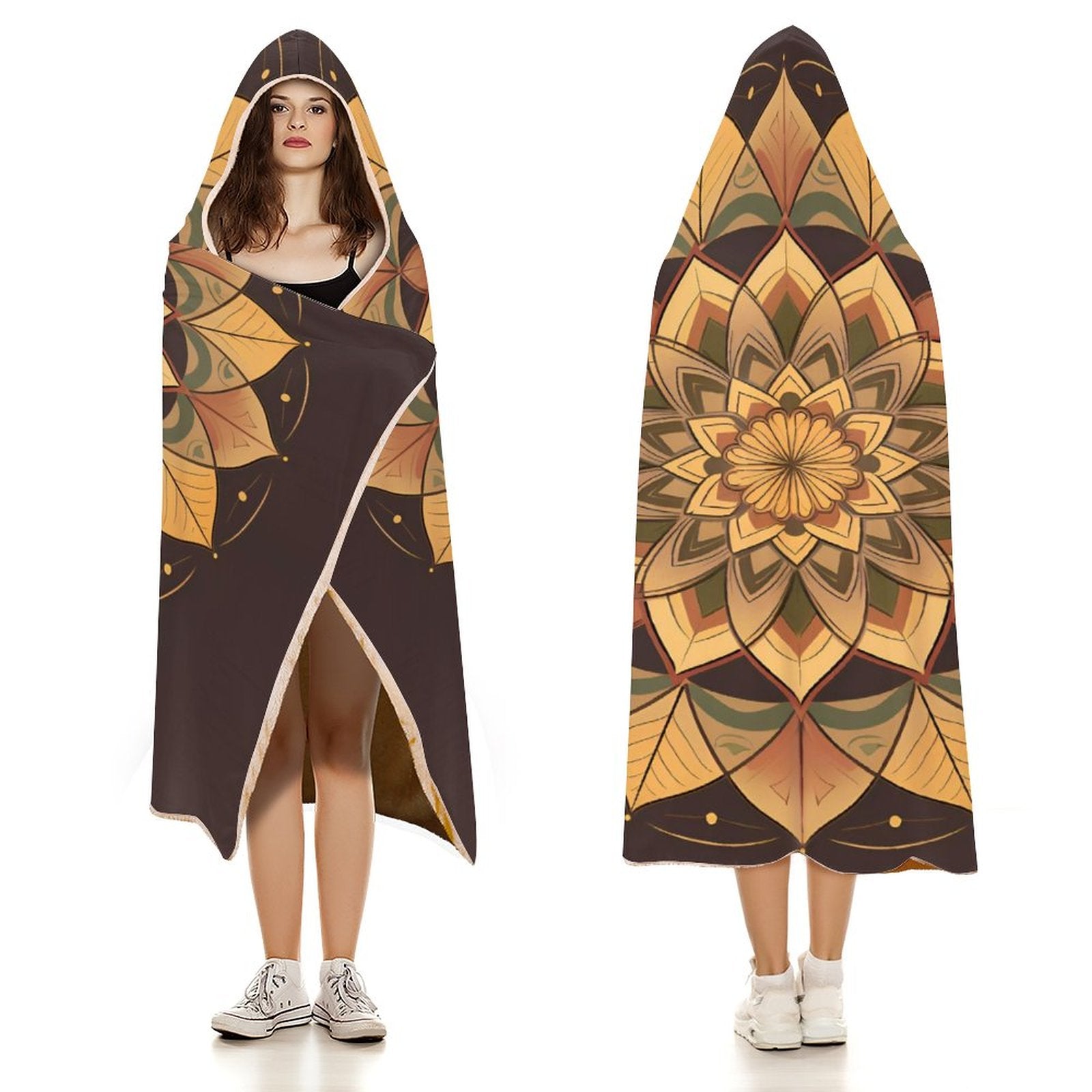 Manta con capucha Lotus
