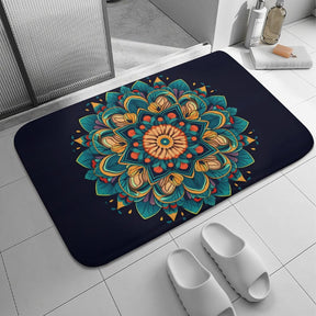 Flower Coral Velvet Rug