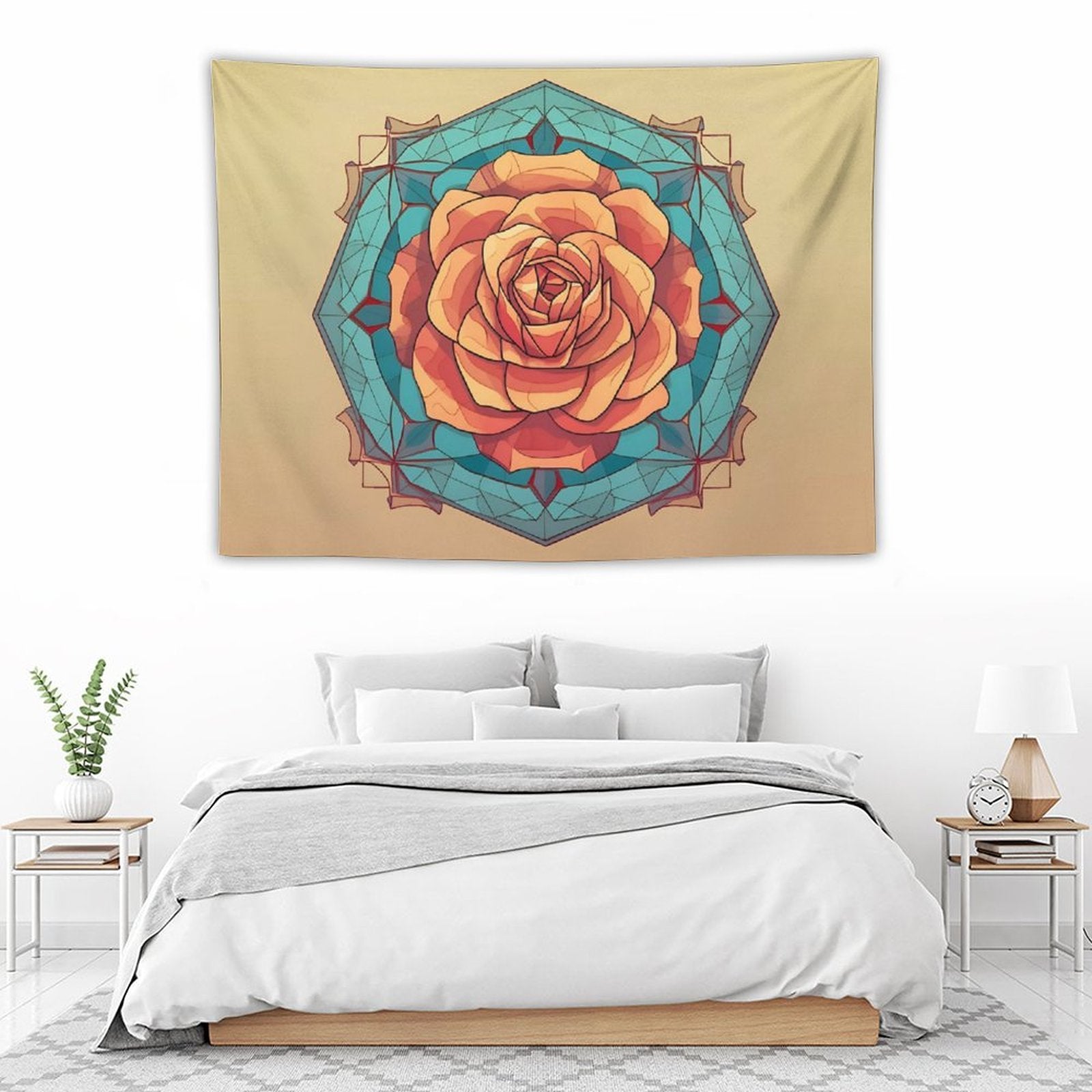 Tapiz de pared de rosas