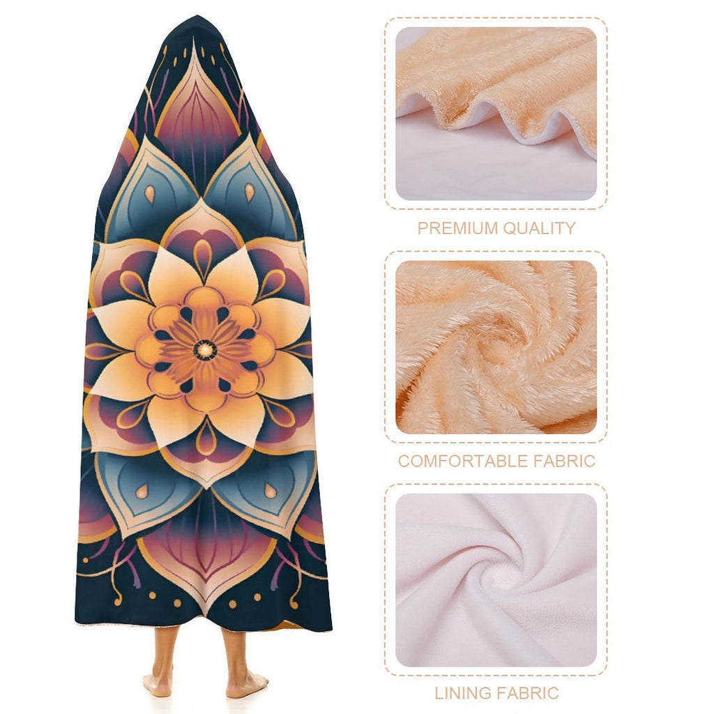 Manta con capucha Lotus