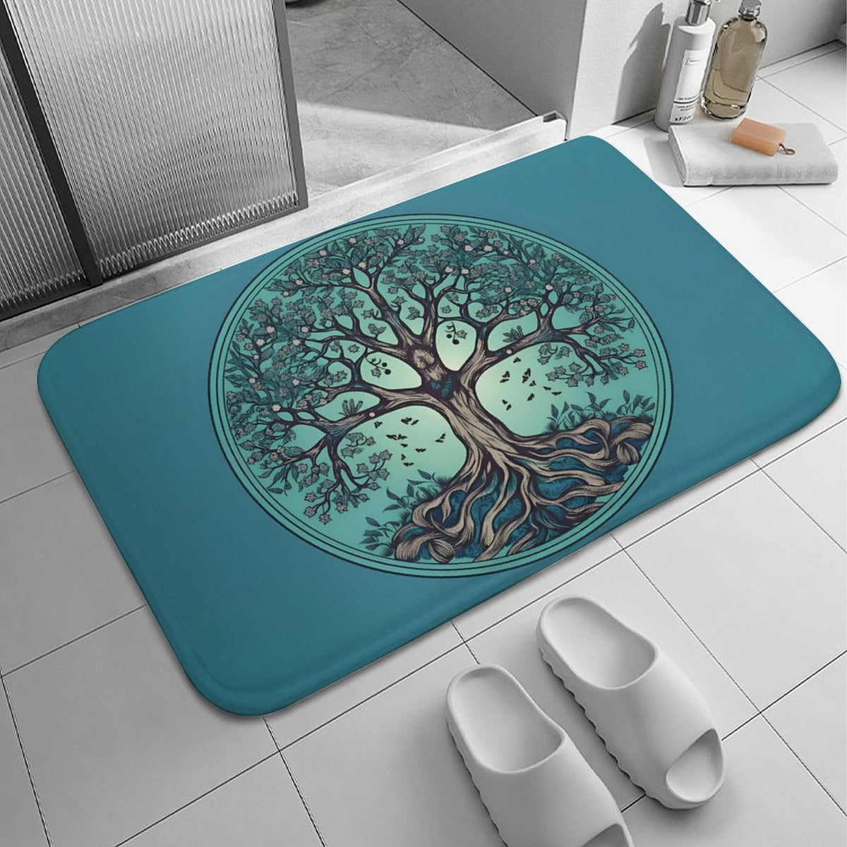 Tree Coral Velvet Rug