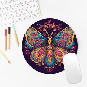 Butterfly Round Mouse Pad