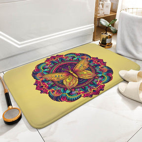 Butterfly Coral Velvet Rug