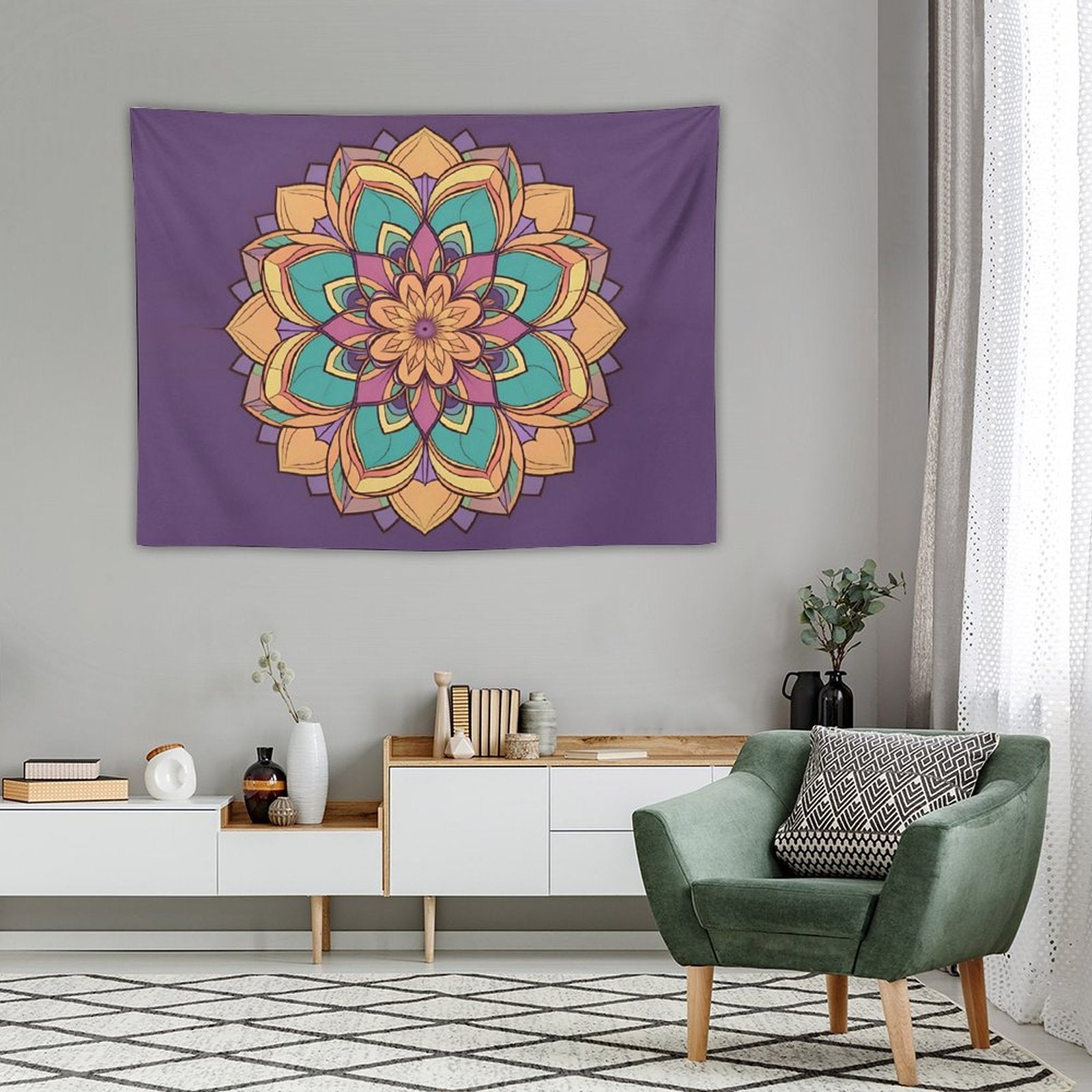 Lotus Wall Tapestry