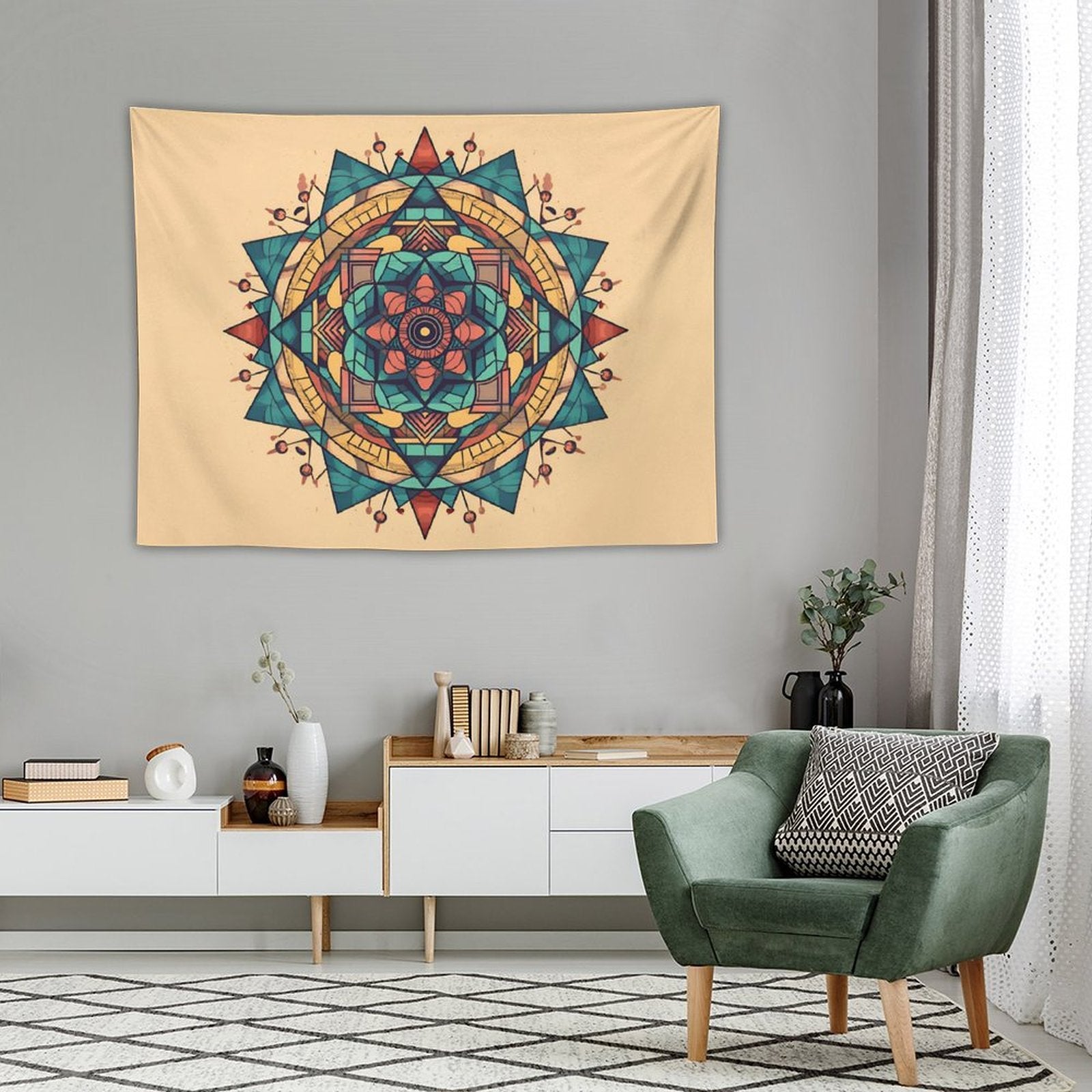 Geometric Wall Tapestry