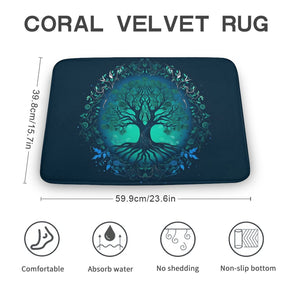 Tree Coral Velvet Rug