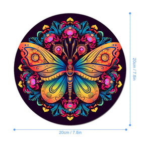 Butterfly Round Mouse Pad