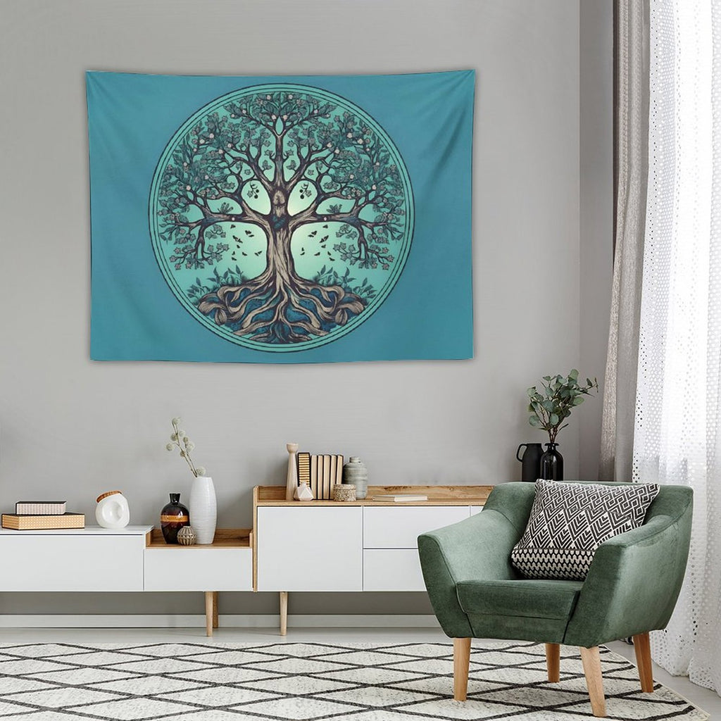 Tapiz de pared de árbol