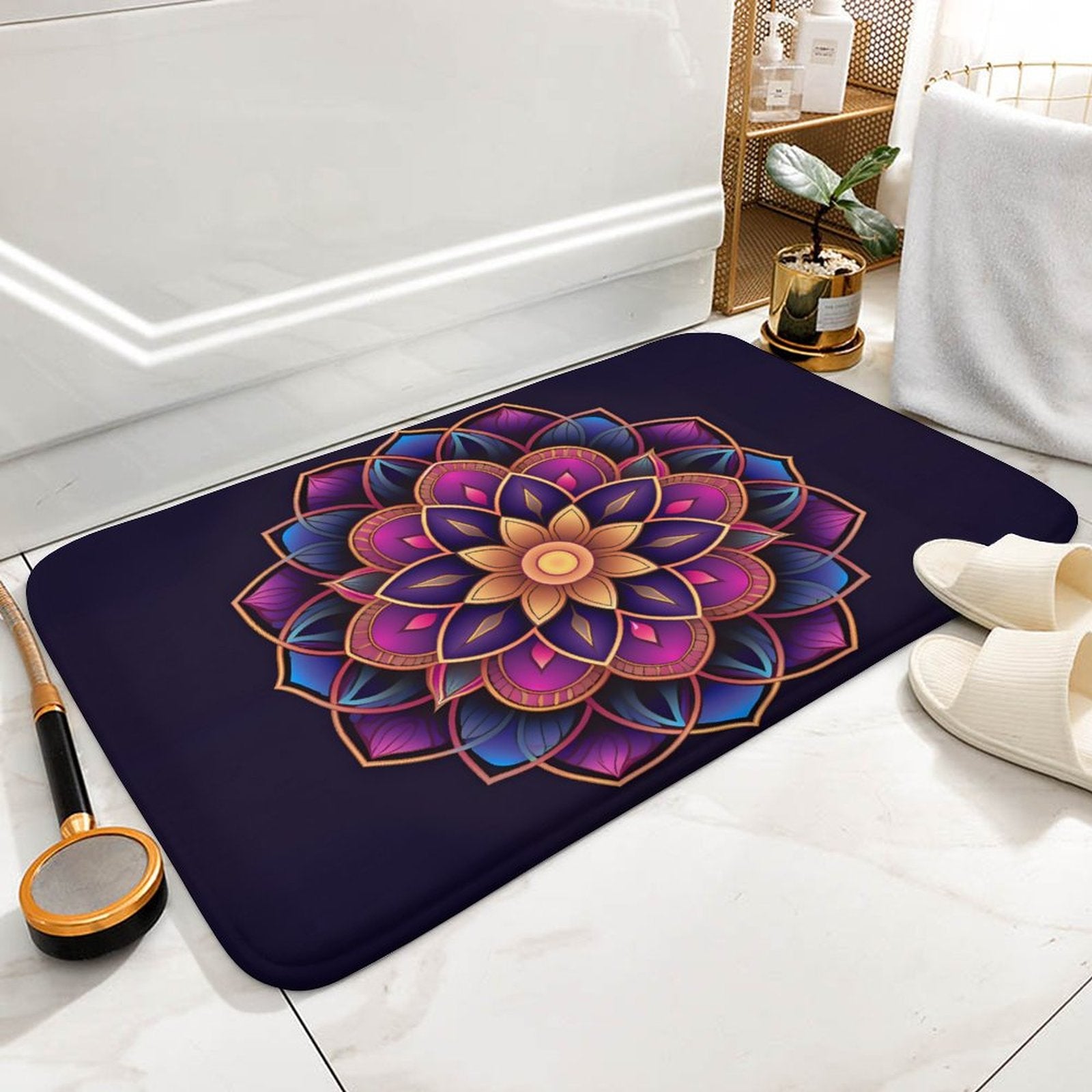 Lotus Coral Velvet Rug