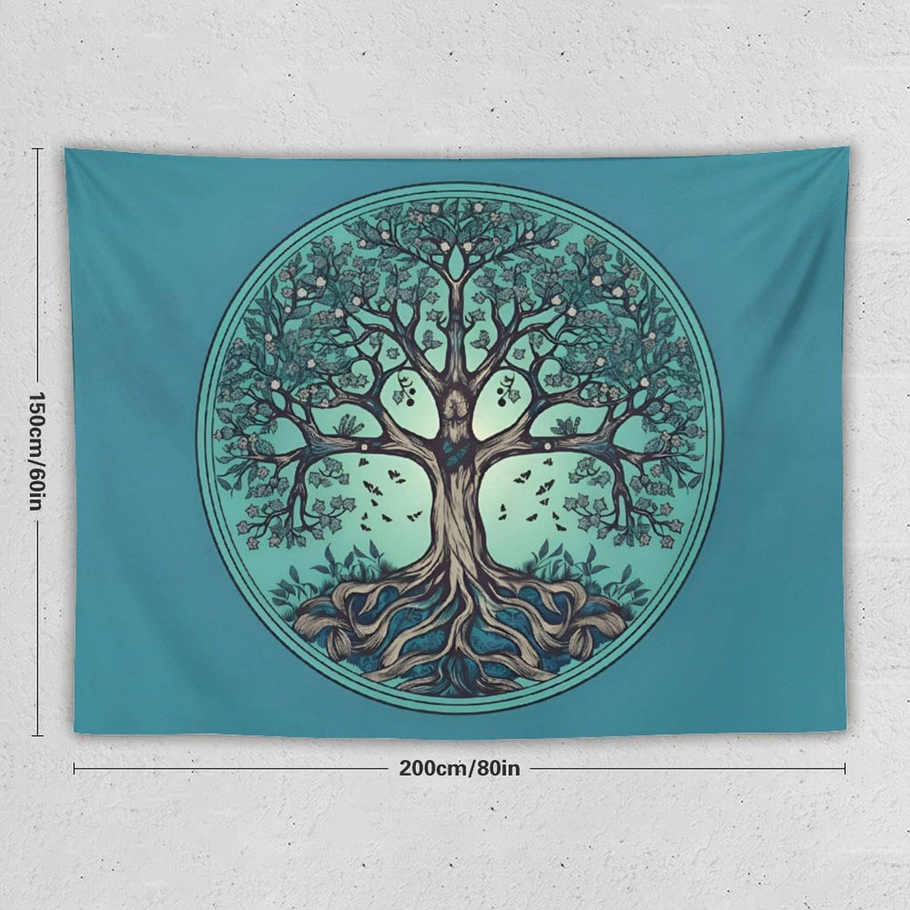 Tapiz de pared de árbol