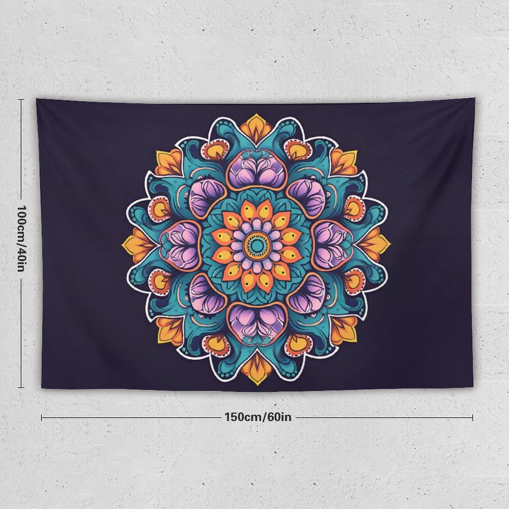 Tapiz de pared de flores