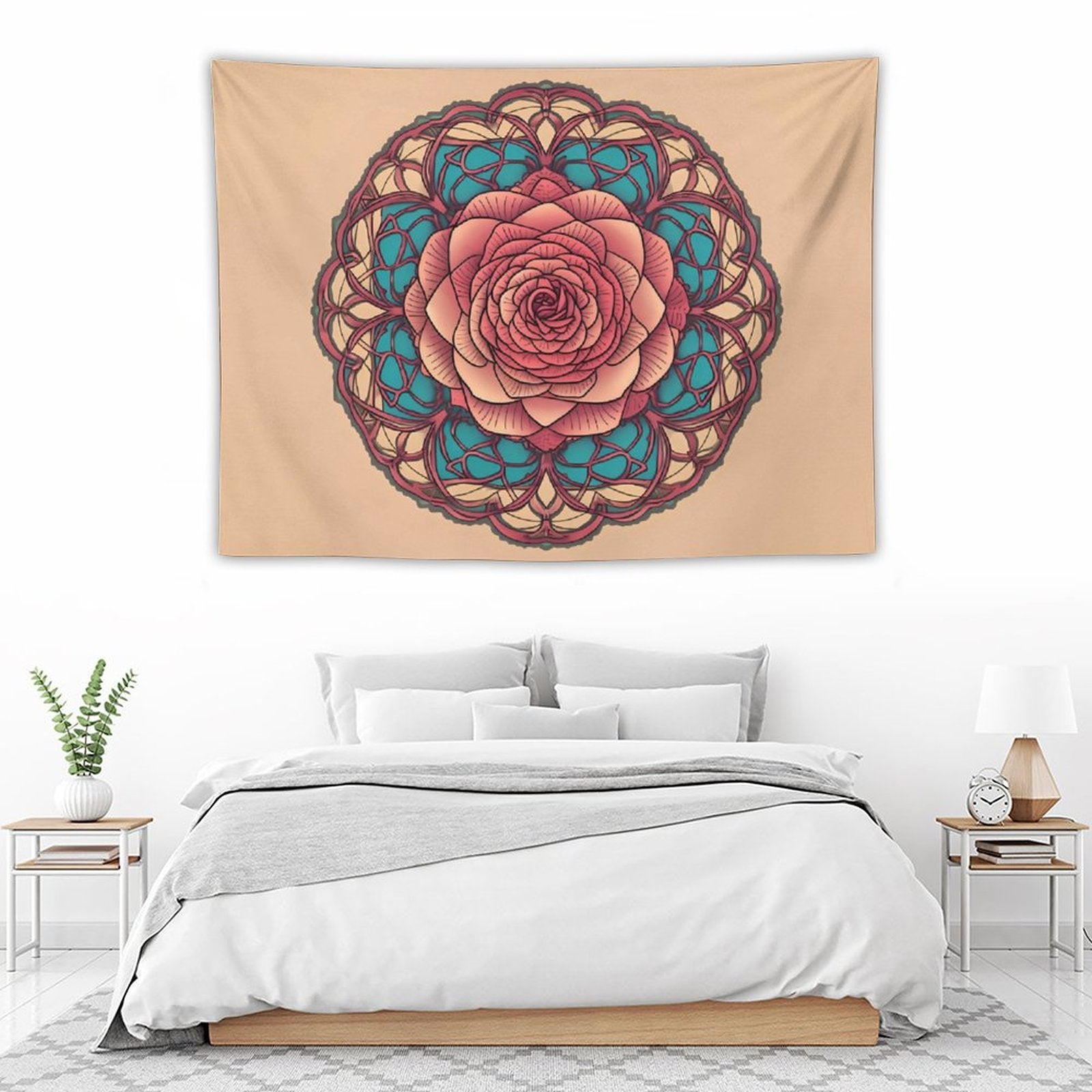 Tapiz de pared de rosas