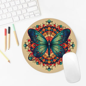 Butterfly Round Mouse Pad