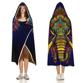 Elephant Hooded Blanket